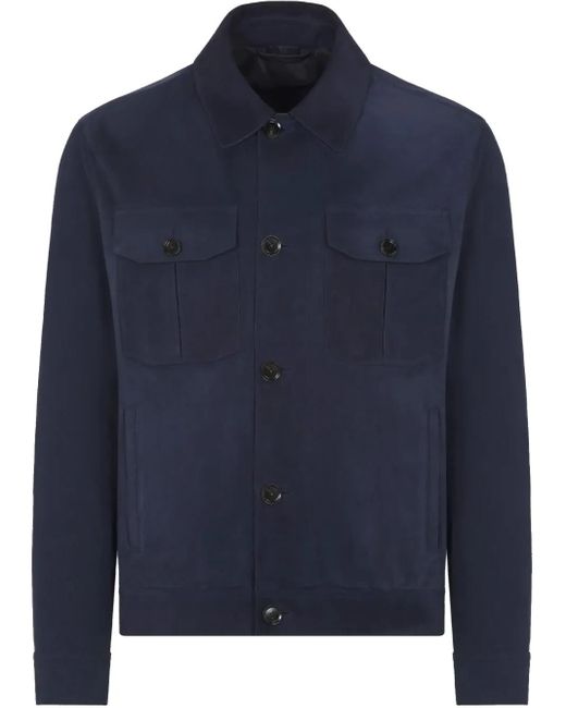 Giacca-Camicia di Brioni in Blue da Uomo