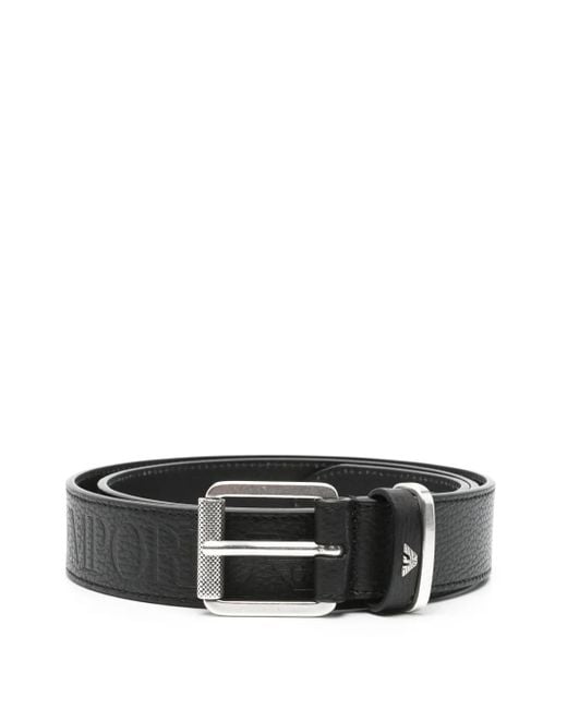 Emporio Armani Klassischer Gürtel in Black für Herren