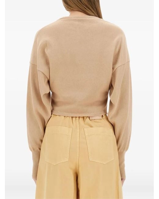 Alysi Natural Round-Neck Sweater