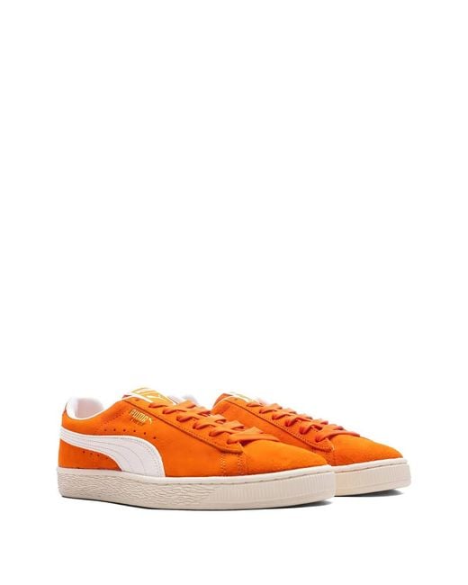 PUMA Orange Suede Sneakers