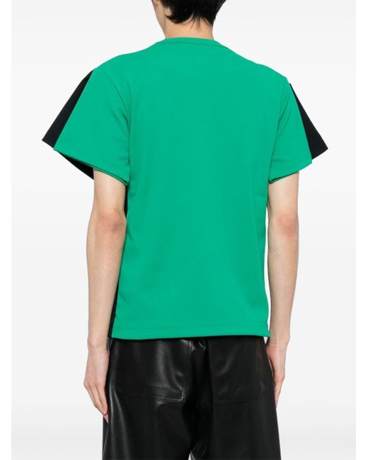 Comme des Garçons Black Patchwork Double-effect T-shirt for men