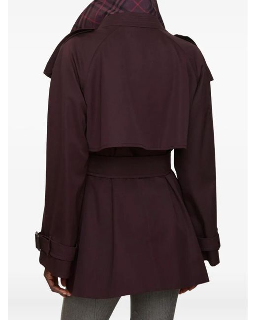 Burberry Purple Fitzrovia Trenchcoat