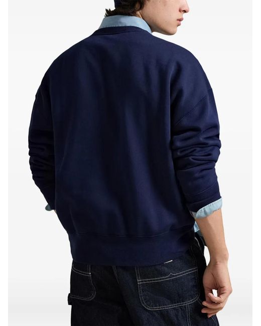 Polo Ralph Lauren Blue Crew-Neck Sweatshirt for men
