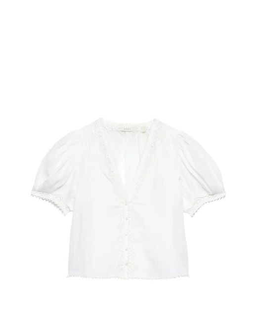 Doen White Brigitta Blouse