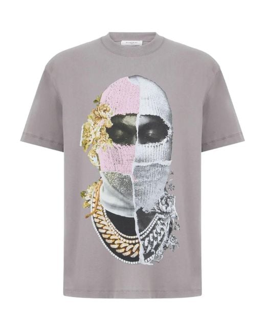 Camiseta Newspaper Mask Ih Nom Uh Nit de hombre de color Gray