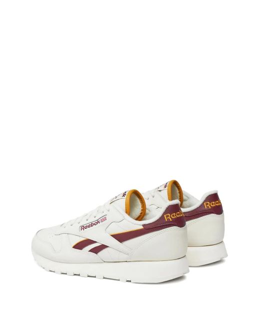 Reebok White Classic Leather Sneakers for men