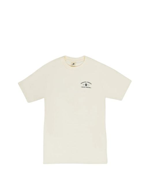 Aimé Leon Dore White Court Logo-Print T-Shirt for men
