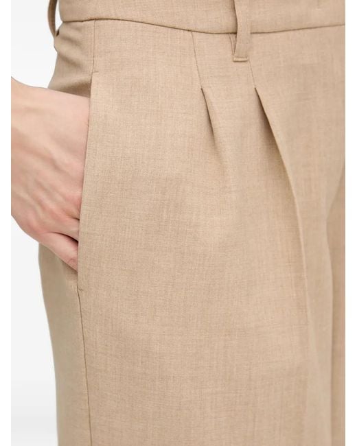 Pantaloni Con Pieghe E Risvolto di MARC AUREL in Natural