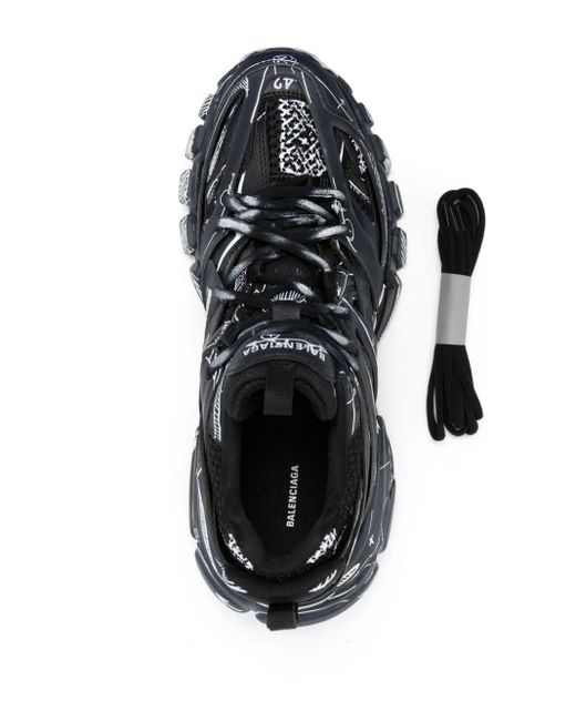 Zapatillas Track con boceto estampado Balenciaga de hombre de color Black