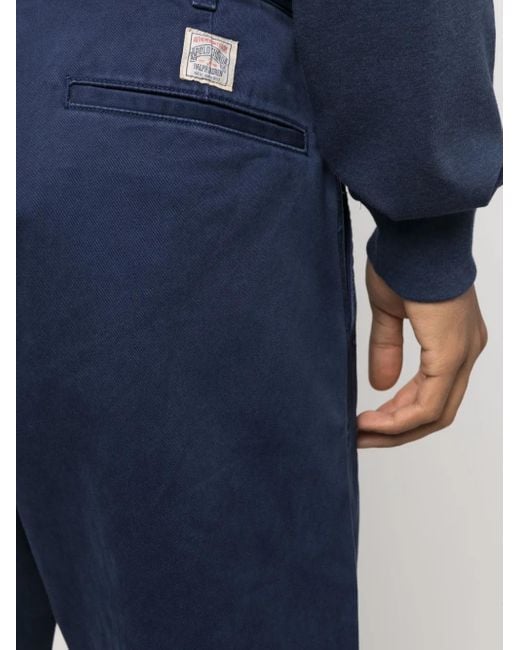 Pantalon En Coton À Coupe Droite Polo Ralph Lauren pour homme en coloris Blue