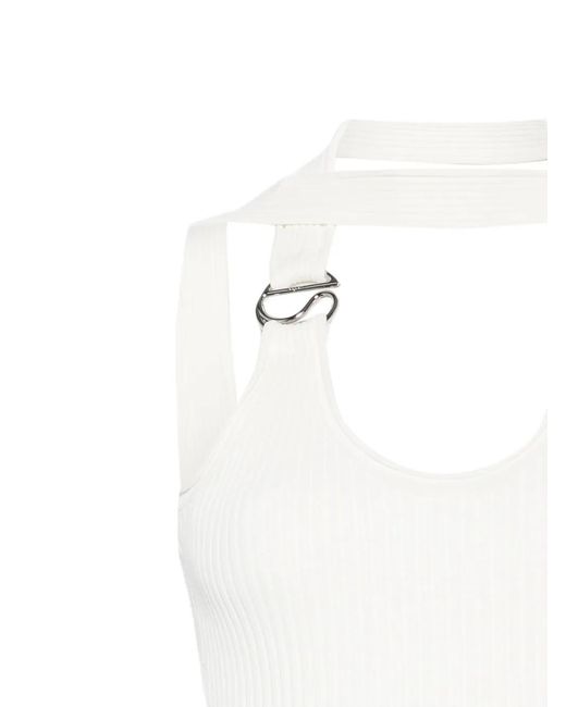 Coperni White Halterneck Top