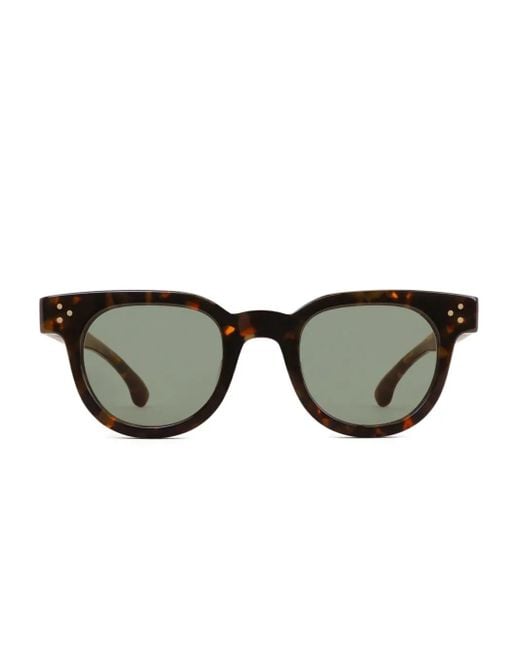 Sporty & Rich Brown Tortoiseshell Round-Frame Sunglasses