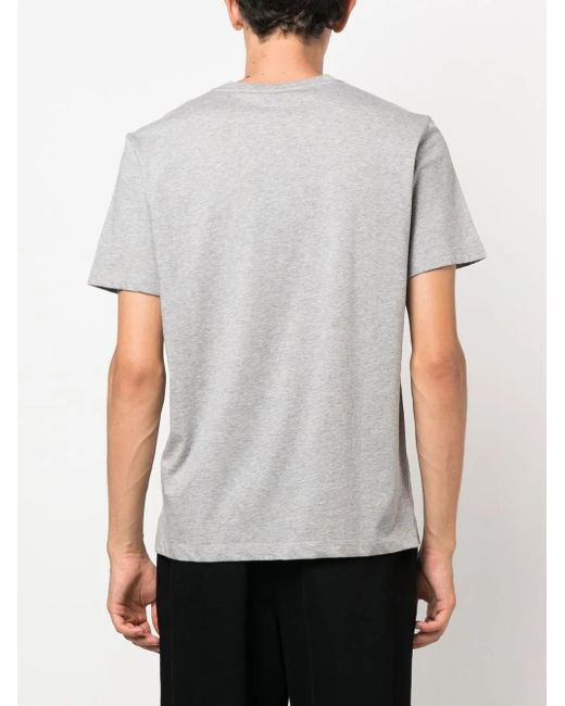 Billionaire White Logo-Print Detail T-Shirt for men