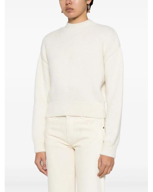 Jacquemus La Maille Trui Met Logo Intarsia in het White