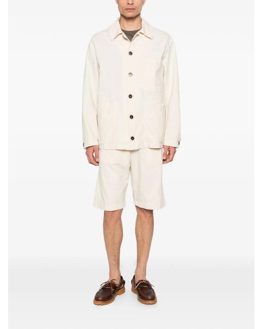 Barena Natural Stae Garzoto Button-Up Shirt Jacket for men