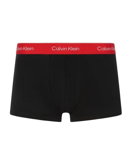 Calvin Klein Black Logo-Waistband Boxers (Pack Of Three) for men