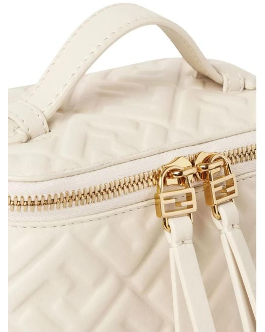 Fendi Natural Ff-Jacquard Crossbody Bag