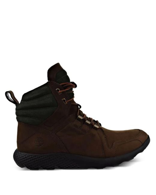 メンズ Timberland Flyroam パデッド レザーブーツ Black
