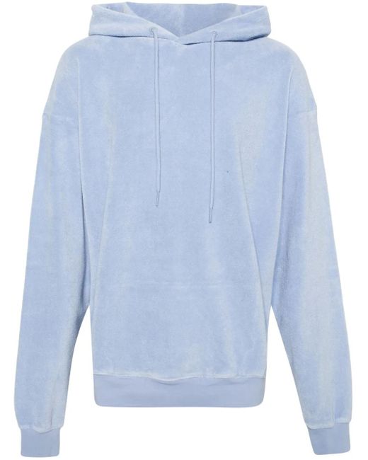 Martine Rose Hoodie Met Badstof Afwerking En Verlaagde Schouders in het Blue voor heren