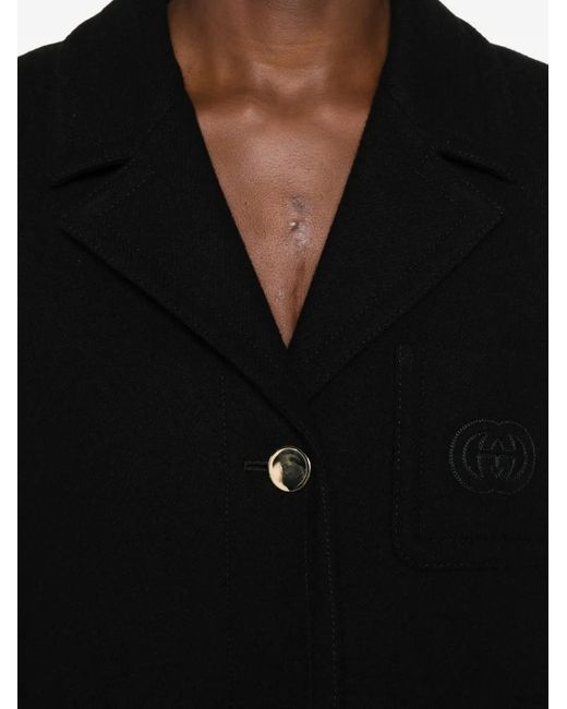 Gucci Wollen Jas in het Black
