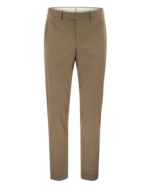 PT Torino Natural Pocket Belt-Loop Trousers for men