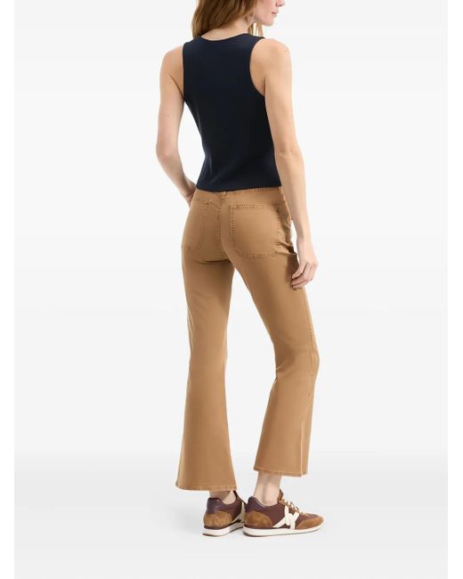 Jean Évasé À Taille Haute Veronica Beard en coloris Natural