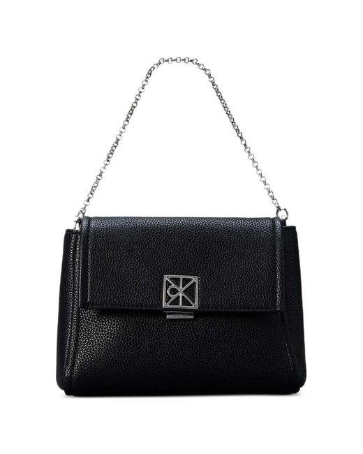 Calvin Klein Black Logo Shoulder Bag