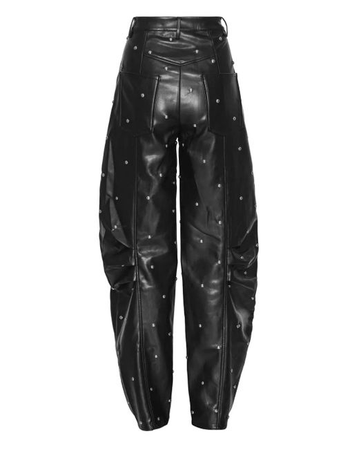 ROTATE BIRGER CHRISTENSEN Black Studded Cargo Trousers