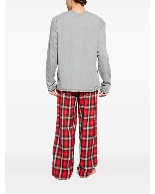DIESEL Red Kit-Liam Pajama Set for men
