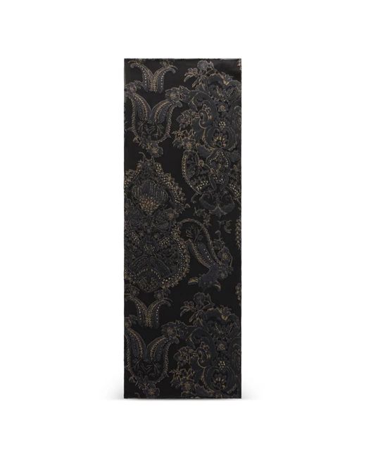 Roberto Cavalli Black Foulard Ornamental