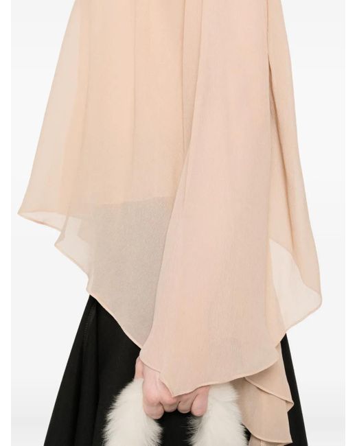 Blusa drapeada asimétrica Marni de color Natural