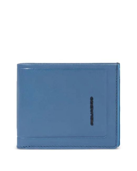 Piquadro Blue Logo-Lettering Wallet