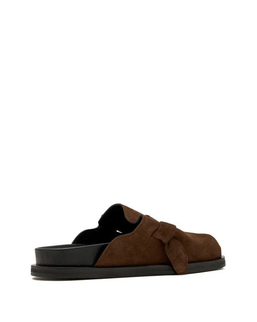 Yuzefi Brown Knotted Mules