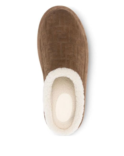 Fendi Brown Chaussons Afterski for men