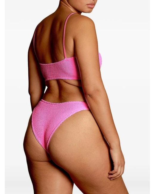 Hunza G Pink Gigi Spaghetti-Strap Bikini