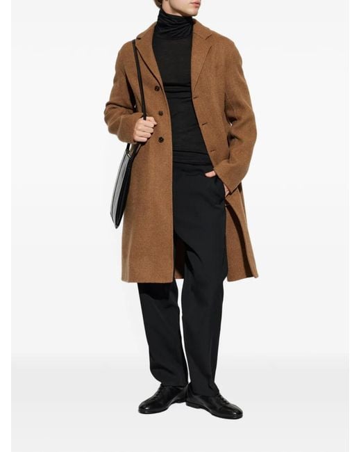 Jil Sander Brown Wool Coat With Single Vent for men