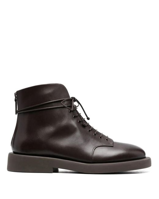 Marsèll Brown Gommello Leather Boots for men
