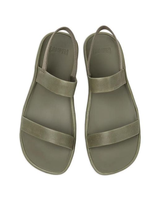 Camper Metallic Right Isla Leather Sandals