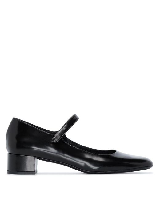 BY FAR Ginny 45mm Leather Mary Jane Pumps in Black | Lyst UK