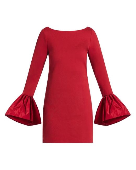 Staud Red Hawthorne Mini Dress