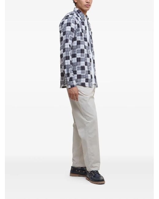 Barbour Blue Sault Checked Shirt for men