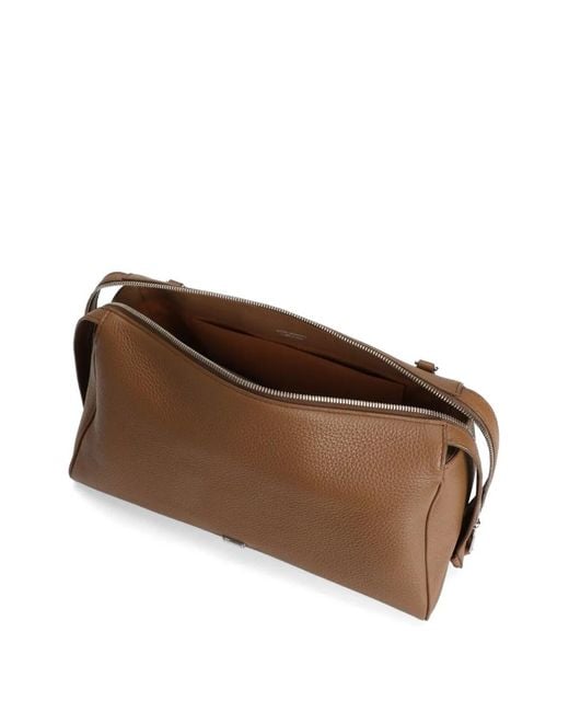 Dolce & Gabbana Brown Vittoria Calfskin Crossbody Bag for men