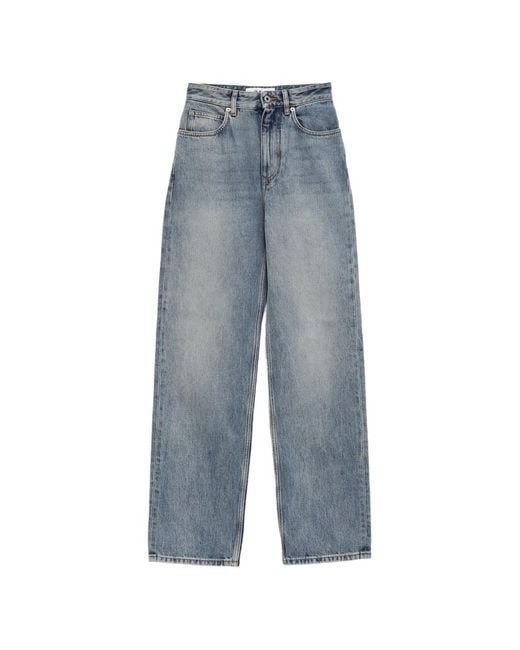 Loewe Blue Embroidery Denim Jeans