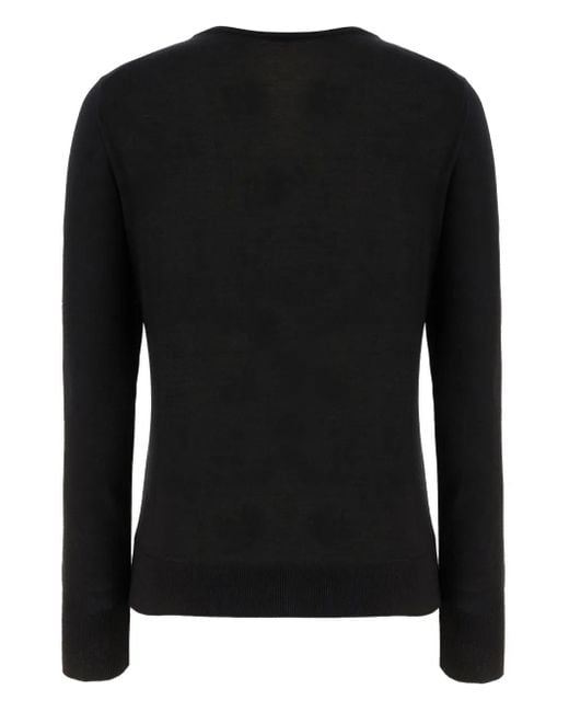 Malo Black Crew-Neck Long-Sleeve T-Shirt