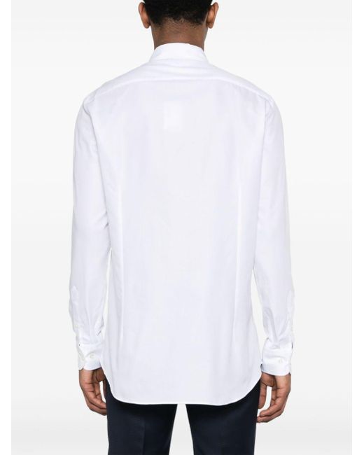 Camisa con logo bordado Etro de hombre de color White
