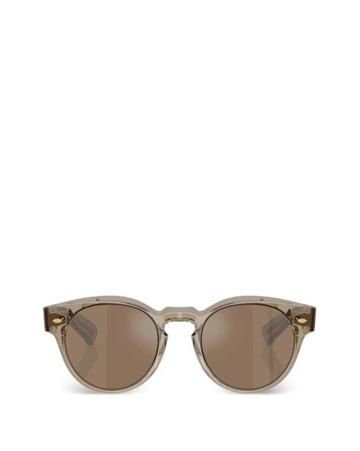 Oliver Peoples Natural Hayton Round-Frame Sunglasses for men