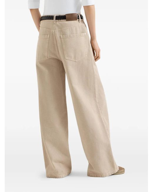 Brunello Cucinelli White Jean En Coton