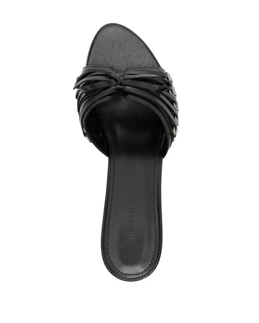 Balenciaga Black Cagole Sandal 70Mm