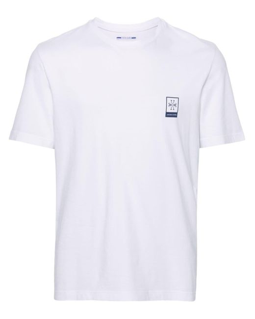 Camiseta con logo estampado Jacob Cohen de hombre de color White