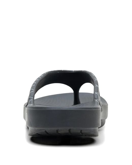 Undercover White Grid-Print Sandals for men